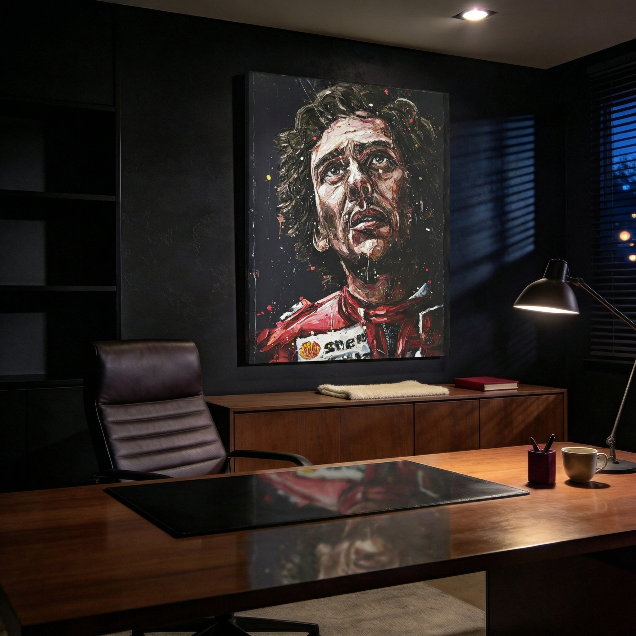Quadro Decorativo Airton Senna Inspiração e Superação