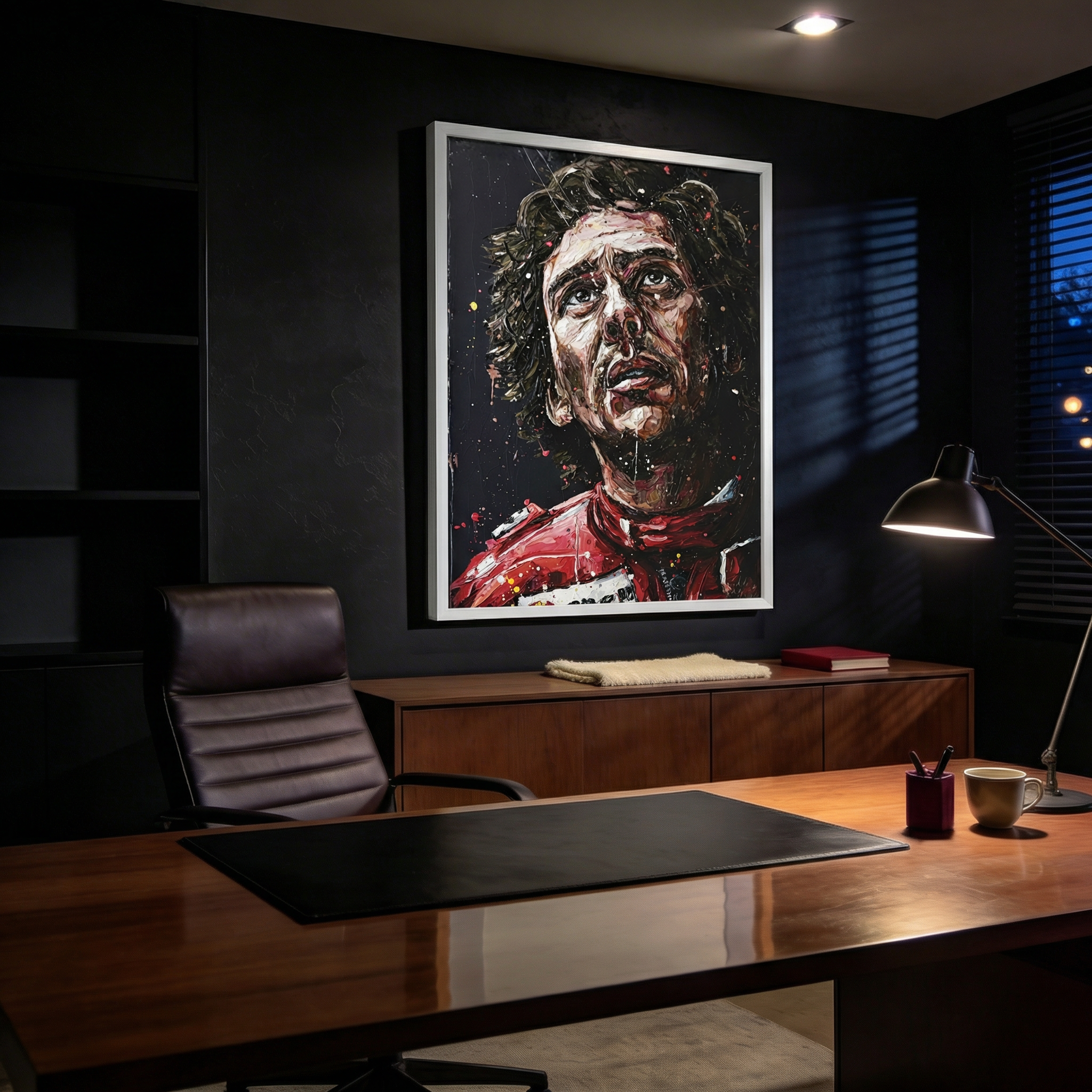 Quadro Decorativo Airton Senna Inspiração e Superação