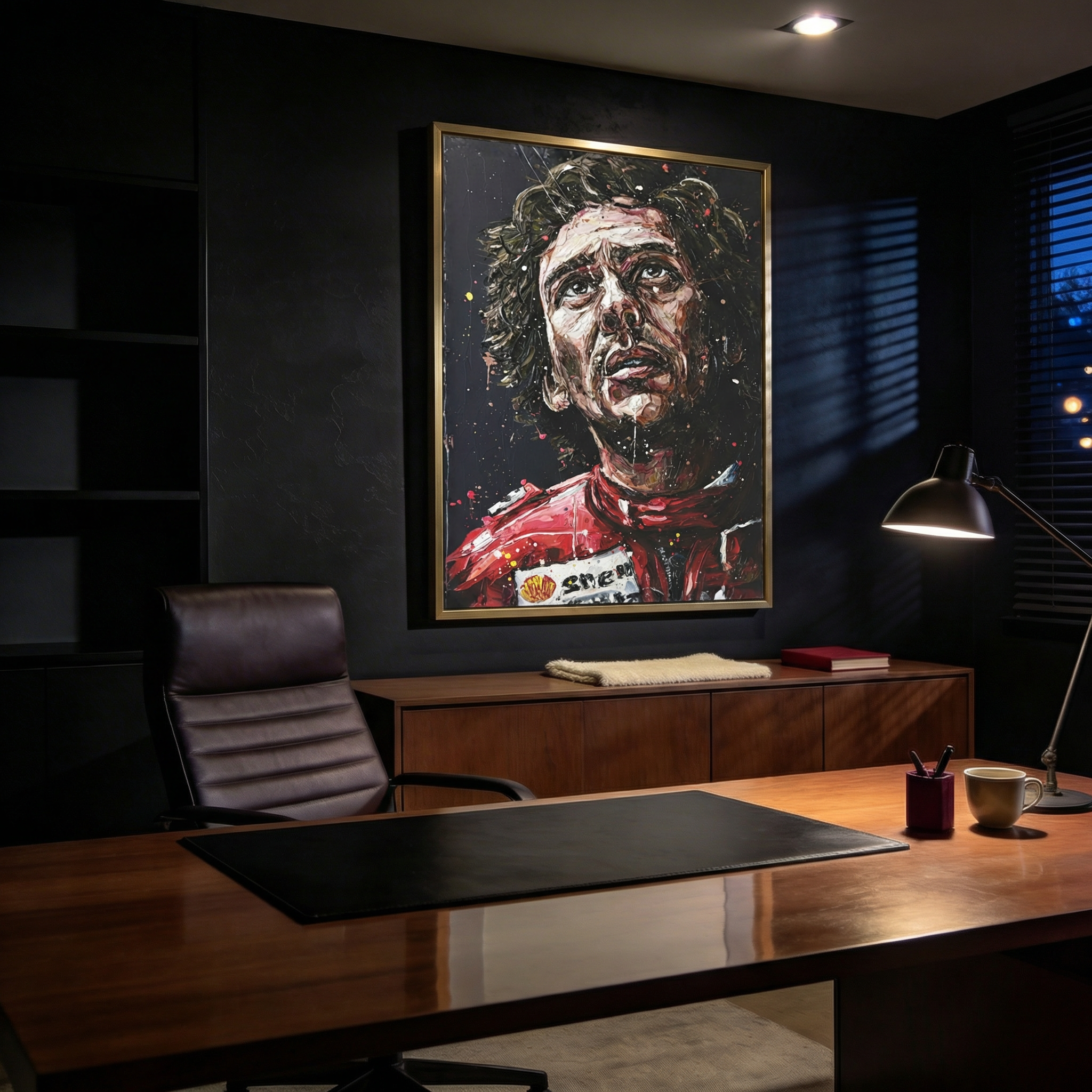 Quadro Decorativo Airton Senna Inspiração e Superação