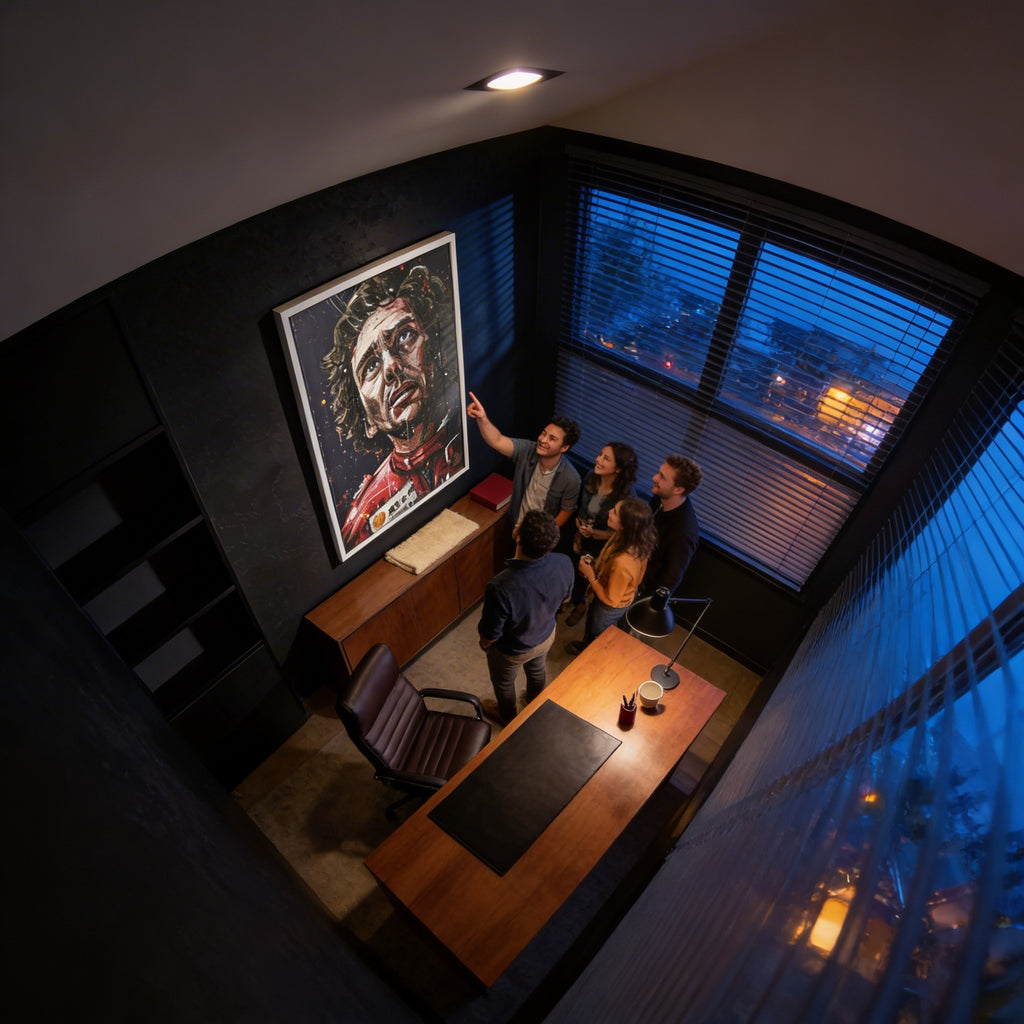 Quadro Decorativo Airton Senna Inspiração e Superação