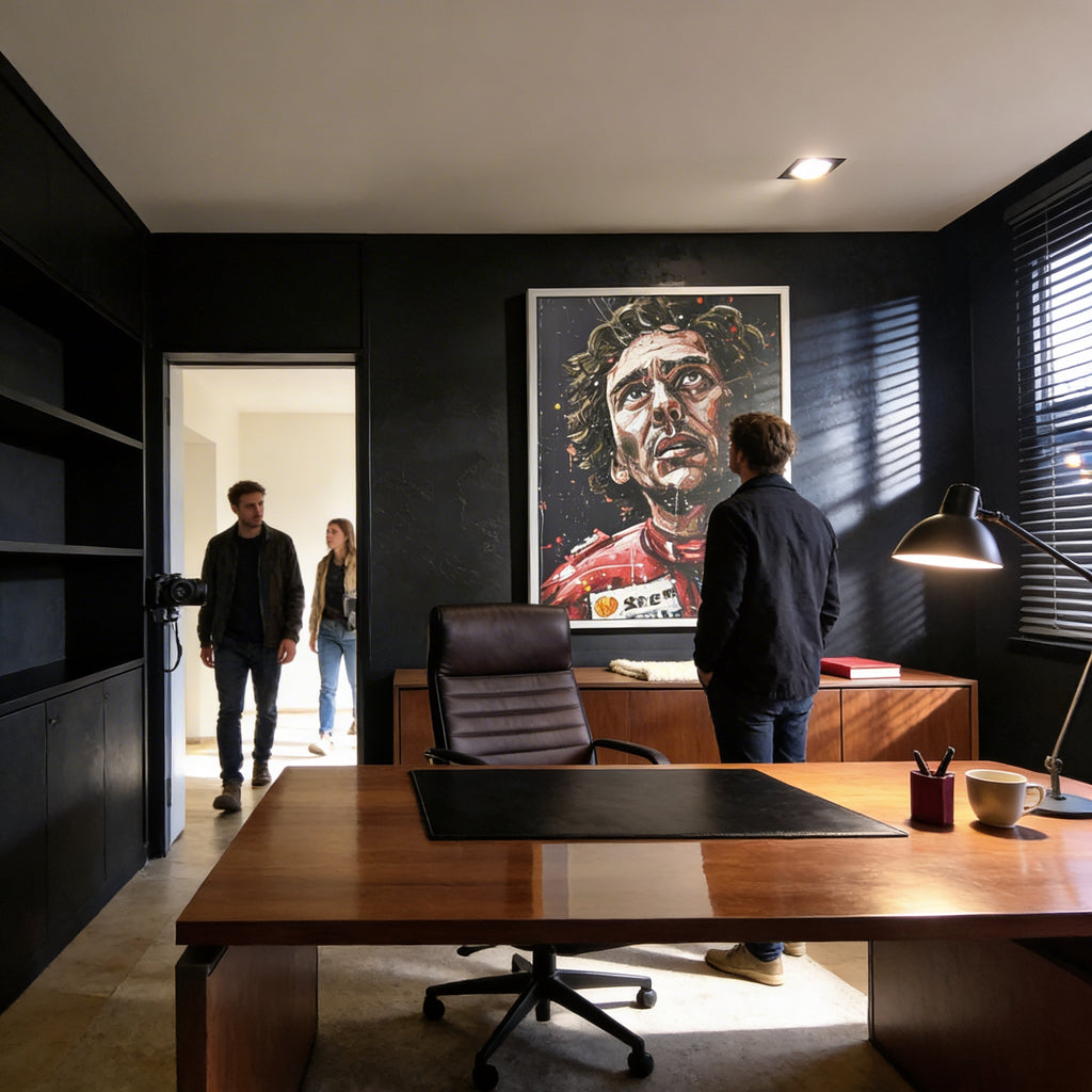 Quadro Decorativo Airton Senna Inspiração e Superação