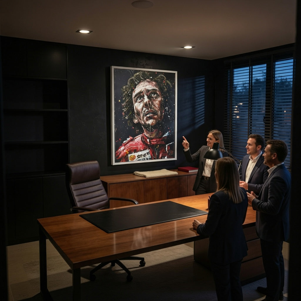 Quadro Decorativo Airton Senna Inspiração e Superação