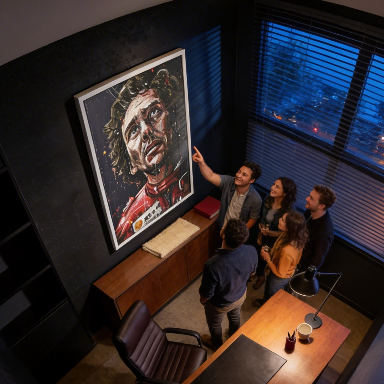 Quadro Decorativo Airton Senna Inspiração e Superação