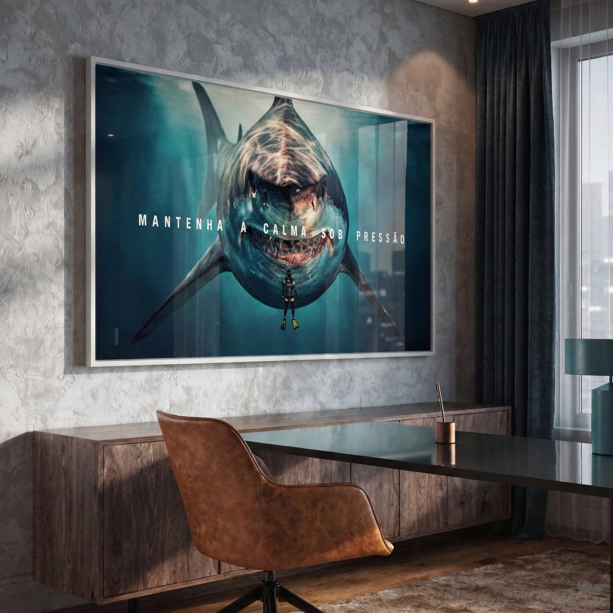Quadro Decorativo Mantenha A Calma Sob Pressão