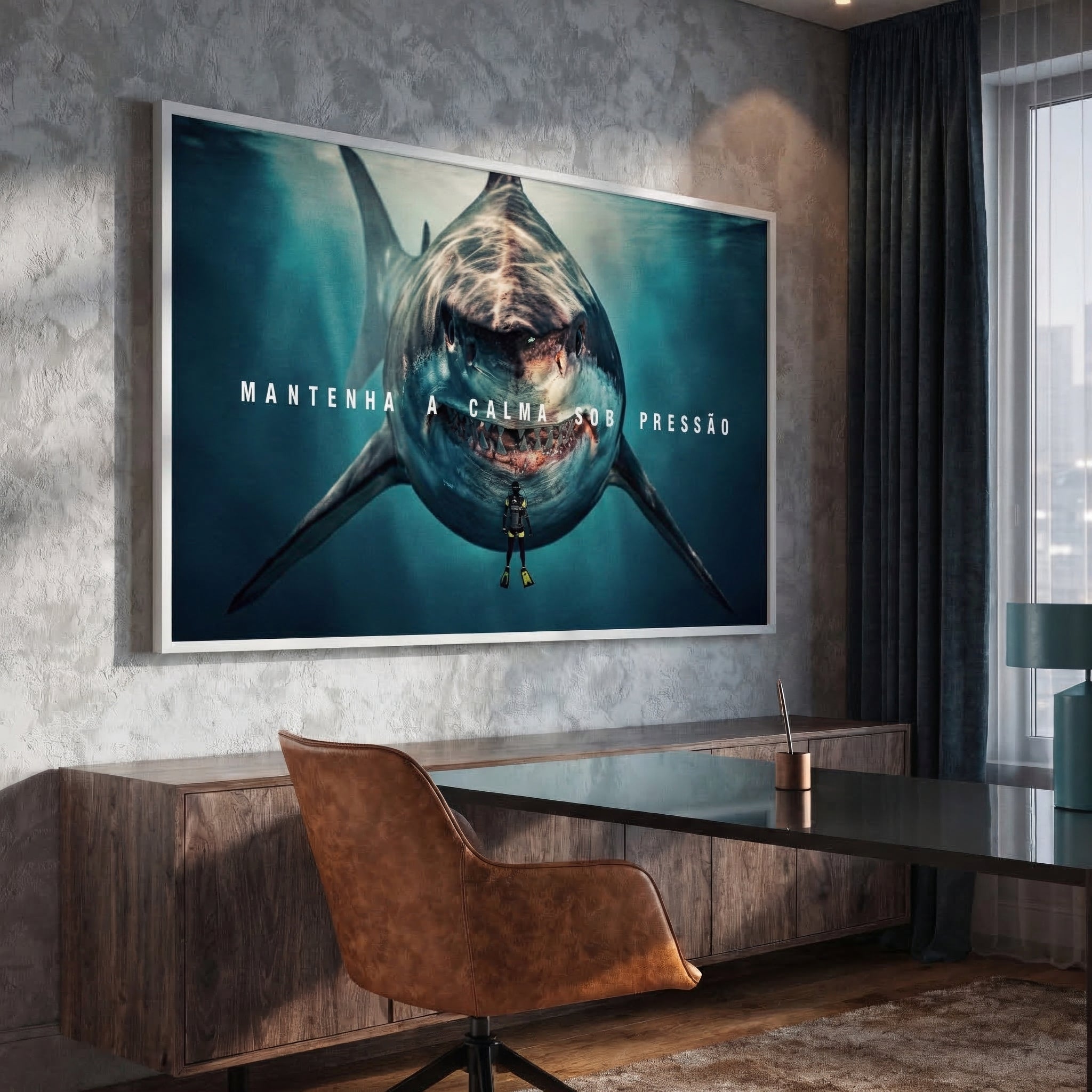 Quadro Decorativo Mantenha A Calma Sob Pressão