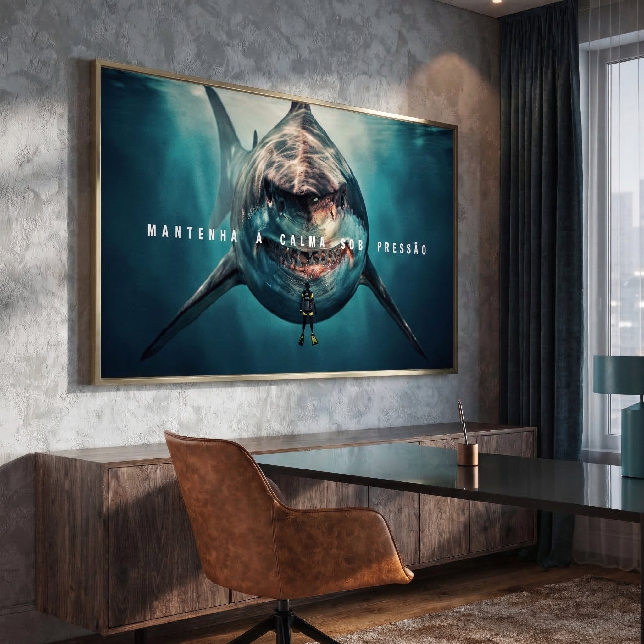 Quadro Decorativo Mantenha A Calma Sob Pressão