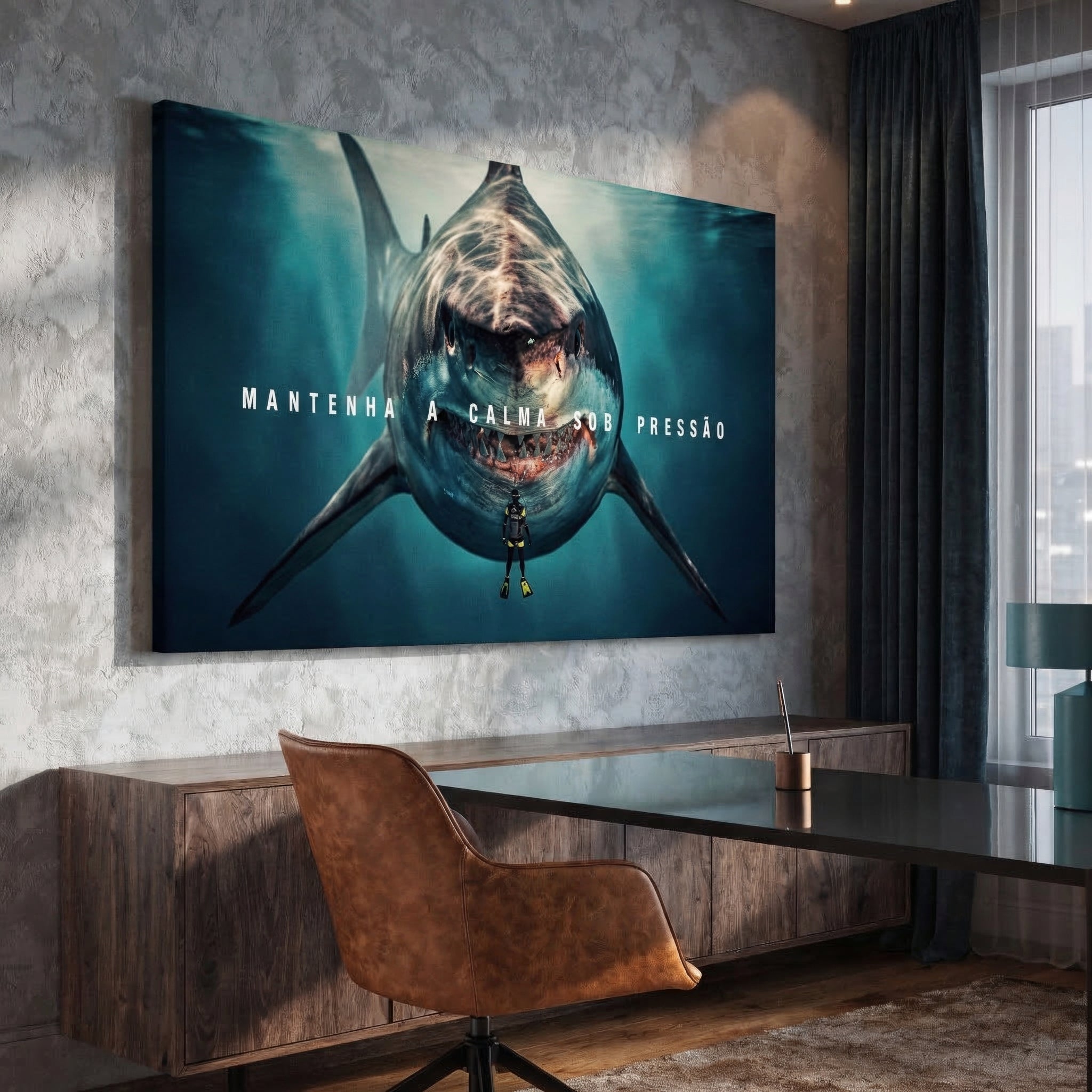 Quadro Decorativo Mantenha A Calma Sob Pressão